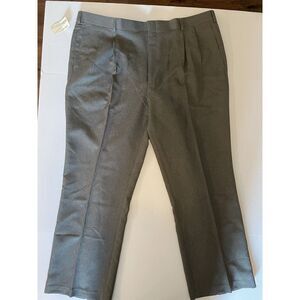 Haband Executive Division Dress Pants Gray Pleated PermaCrease‎ Mens 44/31